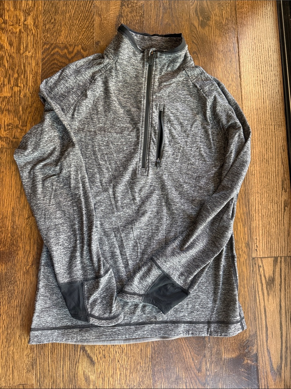 Lululemon Men's Gray Quarter-Zip Performance Sweater